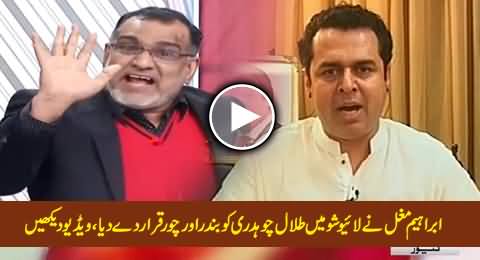 Ibraheem Mughal Calls Talal Chaudhry Bandar and Choor in Live Show