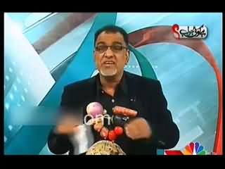 Ibrahim Mughal Unique Way of Protest Against Govt in Live Talk Show