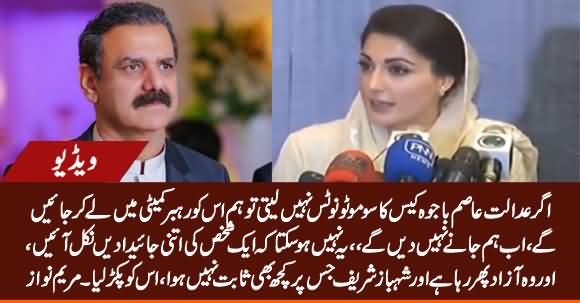 If Court Doesn't Take Suo Moto Notice, We'll Take Asim Bajwa's Case to Rehbar Committee - Maryam Nawaz