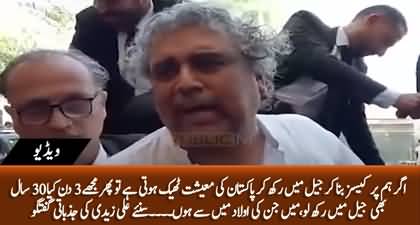 If our economy gets better by keeping us in the prison, then keep us for 30 years - Ali Zaidi