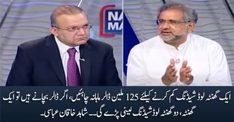 If we want to save dollars, we have to suffer load shedding - Shahid Khaqan Abbasi