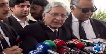 IHC judges letter is first of its kind in Pakistan's history - Aitzaz Ahsan's media talk