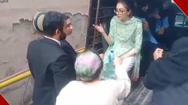 Imaan Mazari being presented in court, Shireen Mazari talks to her daughter