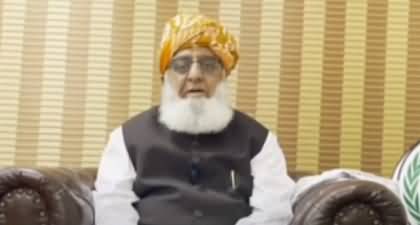 Important video message of Maulana Fazal Ur Rehman regarding protest outside SC on Monday