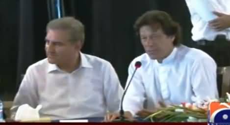 Imran Khan Answering The Questions of Senior Journalists in Lahore - 30th July 2015