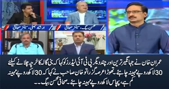 Imran Khan Asked PTI Leaders To Give 5 Million Rs. / Month For Bani Gala's Expenditure - Mohsin Baig
