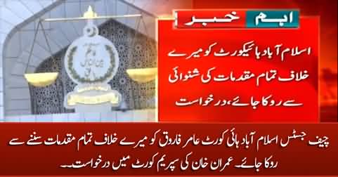 Imran Khan files petition in Supreme Court against Chief Justice IHC Amir Farooq