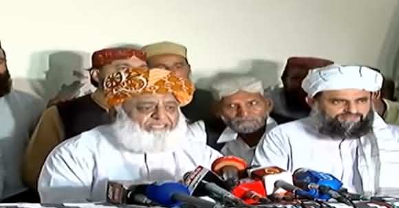 Imran Khan's Govt Is Illegitimate And Incompetent - Fazal Ur Rehman Criticize Pak Army And Govt