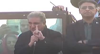 Imran Khan has sent a message for you that he is coming to join this long march - Shah Mehmood Qureshi