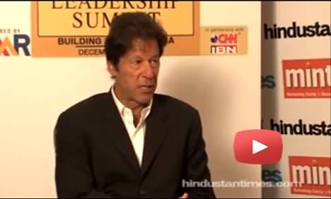 Imran Khan Interview with Hindustan Times in India, Discussing Kashmir Issue