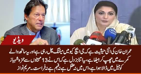 Imran Khan Is Such A Coward And Valueless Person - Maryam Nawaz Bashes Imran Khan