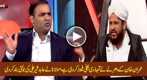 Imran Khan Ke Dharne Ne Tumhari Bijli Fuse Kar Di Hai, Watch Maulana Vs Abid Sher Ali