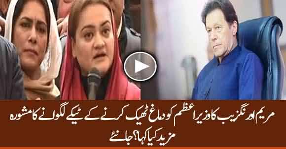 Imran Khan Ko Dimagh Theak Karnay Ke Teekay Lagwanay Chahyen - Maryam Aurangzeb