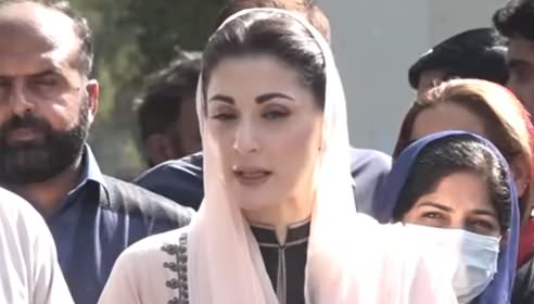 Imran Khan Ko Vote Dene Ka Matlab Hai Awam Ke Mujrim Ko Vote Dena - Maryam Nawaz Media Talk
