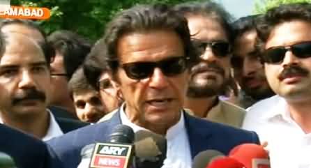 Imran Khan Media Talk After Judicial Commission Proceeding - 16th April 2015
