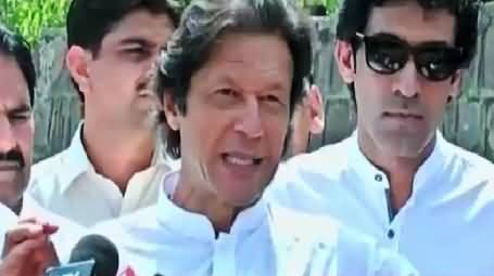 Imran Khan Media Talk Before Leaving For Lahore – 29th August 2015