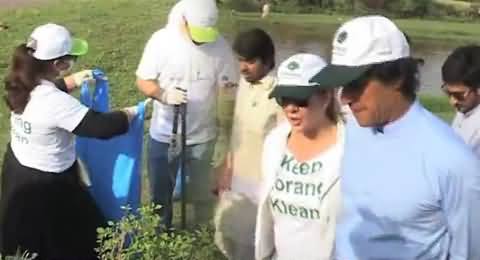 Imran Khan Reached Cleanliness Campaign Site to Encourage Youngsters