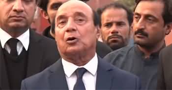 Imran Khan's lawyer Lateef Khosa's media talk outside Adiala Jail