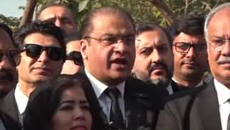 Imran Khan's lawyer Salman Safdar's media talk after cipher case hearing