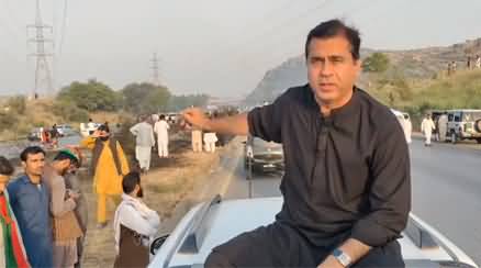 Imran Khan's Long March Live Update from Attock - Imran Riaz Khan's Vlog