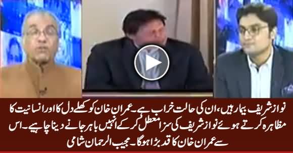 Imran Khan Should Terminate Nawaz Sharif's Conviction & Let Him Go Abroad - Mujeeb Shami