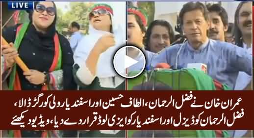 Imran Khan Takes Class of Fazal ur Rehman, Altaf Hussain, Asfandyar & Geo Tv