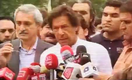 Imran Khan Talking To Media in Aggressive Style, Interesting Video