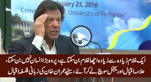 Imran Khan Telling The Importance of Freedom In The Light of Iqbal's Ideology