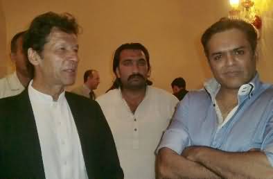 Imran Khan At Serena hotel Islamabad, Seminar on Drones, Kashif Abbasi Also there