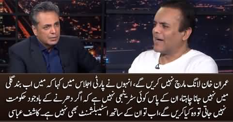 Imran Khan will not do long march - Kashif Abbasi tells what Imran Khan said in party meeting