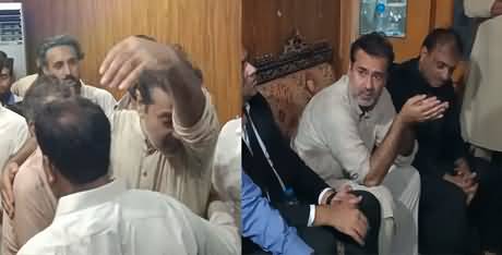 Imran Riaz Khan reached his deceased friend's home after release