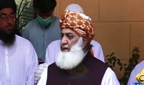 Incompetent Assembly Should Resign And Morally Accept Defeat - Maulana Fazlur Rehman Media Talk