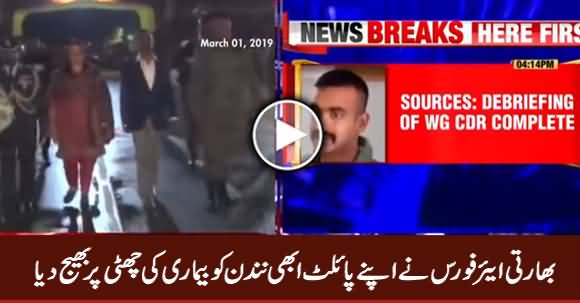 Indian Air Force Sent Its Pilot Abhinandan on Sick Leave