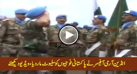Indian Army Officer Saluting Pakistan Army Soldiers, Must Watch