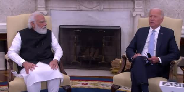 Indian PM Narendra Modi's Bilateral Meeting With US President Joe Biden