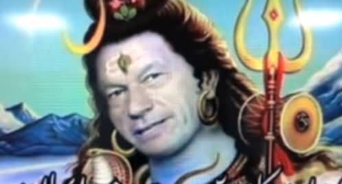 Indians Offended By A Social Media Meme Showing Imran Khan As Shiv Bhagwan By PMLN Trolls