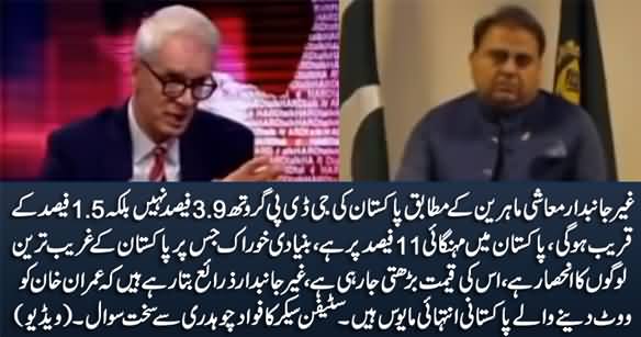 Inflation Is Rising In Pakistan, The People Who Voted Imran Khan Are Much Disappointed - Stephen Sackur to Fawad Chaudhry
