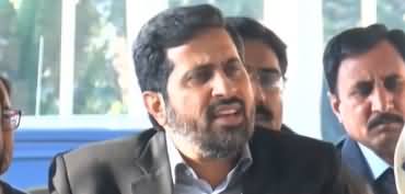 Information Minister for Punjab Fayaz Ul Hassan Chohan Media Talk in Lahore
