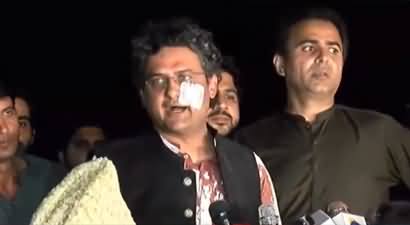 Injured Faisal Javed Khan talks to media about attack