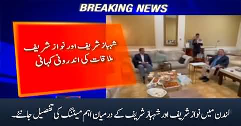 Inside details of Shahbaz Sharif & Nawaz Sharif's meeting in London