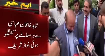 Inside story of Shahid Khaqan Abbasi's important meeting with Nawaz Sharif