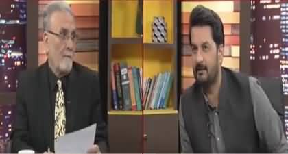 Interesting discussion b/w anchor and Nusrat Javed about Imran Khan's appearance before SC via video link