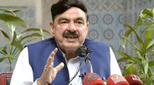 Interior Minister Sheikh Rasheed's response on police raid in parliament lodges