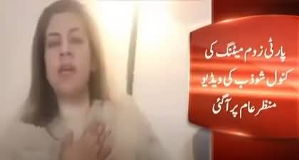 Internal clash within PTI - Kanwal Shauzab criticises Aleema Khan in leaked video