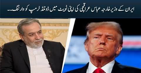 Iran's foreign minister warns Donald Trump & Israel in his latest tweet