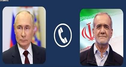 Iranian President holds telephonic conversation with Russian President Putin