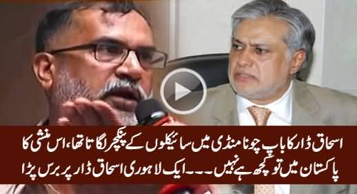 Is Ka Baap Chona Mandi Mein Puncture Lagata Tha - A Lahori Badly Bashing Ishaq Dar