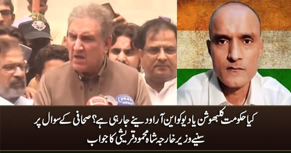 Is PTI Govt Giving NRO To Kulbhushan Yadav? Journalist Asks Shah Mehmood Qureshi