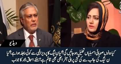Is there any contact b/w PMLN and Ch Pervaiz Elahi? Ishaq Dar shared details
