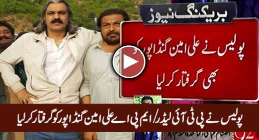 Islamabad Police Arrests PTI KPK MPA Ali Amin Gandapur